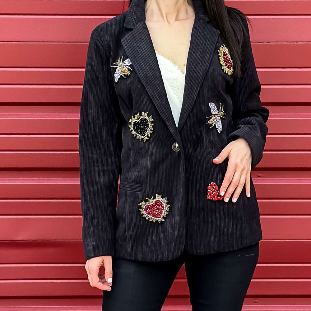 Corduroy Heart Blazer